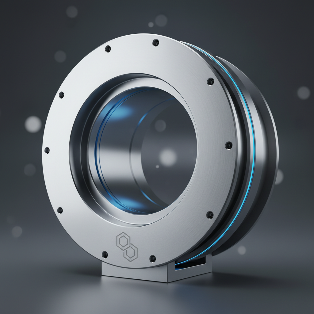 A high-precision large aperture actuator highlighting its enlarged central bore for routing cables and pneumatics.