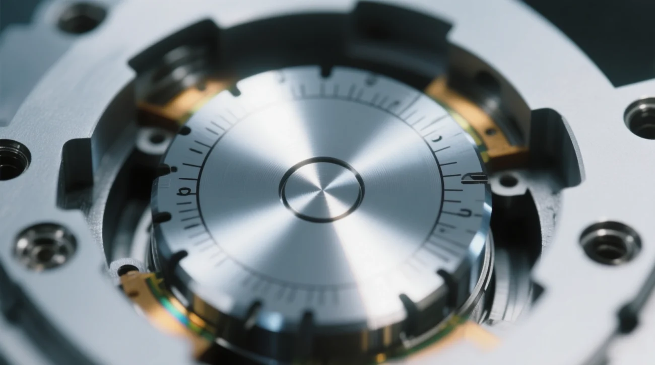 A precision optical encoder used in a 5-axis CNC rotary actuator for high-accuracy positioning.