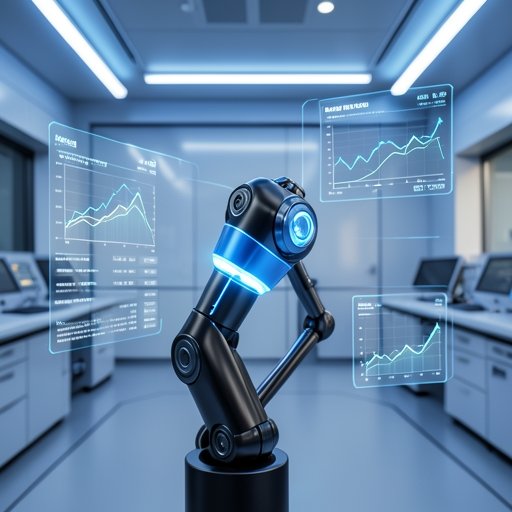 A conceptual image of a modular robotic joint being integrated into an automation system.